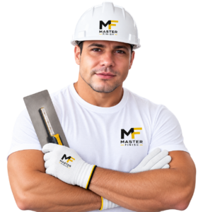 Професионален майстор от Master Finish с оборудване за ремонтни дейности